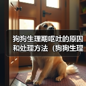 狗狗生理期呕吐的原因和处理方法(狗狗生理期为什么会呕吐?如何帮助狗狗缓解?)(图2) 狗狗生理期呕吐的原因和处理方法(狗狗生理期为什么会呕吐?如何帮助狗狗缓解?)(图2)
