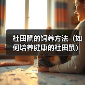 社田鼠的饲养方法(如何培养健康的社田鼠)(图4) 社田鼠的饲养方法(如何培养健康的社田鼠)(图4)