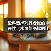 垫料选择对养仓鼠的重要性（木屑与纸棉的比较及其影响因素）（图1）