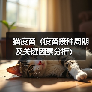 猫疫苗（疫苗接种周期及关键因素分析）（图3）