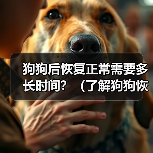 狗狗后恢复正常需要多长时间？（了解狗狗恢复时间的关键因素和注意事项）（图1）