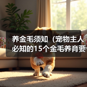 养金毛须知（宠物主人必知的15个金毛养育要点）（图4）