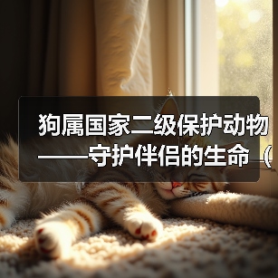 狗属国家二级保护动物——守护伴侣的生命(保护狗类爱护人类)(图4) 狗属国家二级保护动物——守护伴侣的生命(保护狗类爱护人类)(图4)
