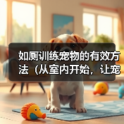 如厕训练宠物的有效方法(从室内开始,让宠物养成良好的如厕习惯)(图2) 如厕训练宠物的有效方法(从室内开始,让宠物养成良好的如厕习惯)(图2)