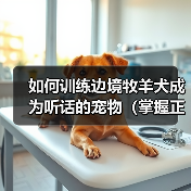 如何训练边境牧羊犬成为听话的宠物（掌握正确的训练技巧，让爱犬成为温顺听话的好伙伴）（图4）