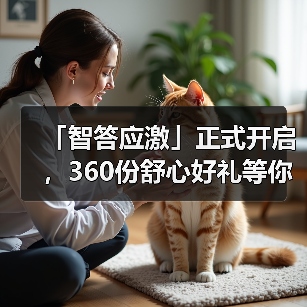 「智答应激」正式开启，360份舒心好礼等你赢！（图1）
