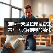 猫咪一天没拉屎是否正常?(了解猫咪的消化系统和行为习惯,判断它是否需要就医)(图1) 猫咪一天没拉屎是否正常?(了解猫咪的消化系统和行为习惯,判断它是否需要就医)(图1)