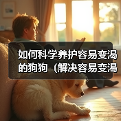 如何科学养护容易变渴的狗狗（解决容易变渴狗狗的饮水难题，让它们健康成长）（图3）
