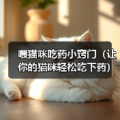 喂猫咪吃药小窍门(让你的猫咪轻松吃下药)(图1) 喂猫咪吃药小窍门(让你的猫咪轻松吃下药)(图1)