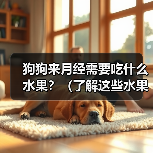 狗狗来月经需要吃什么水果?(了解这些水果,让狗狗更健康!)(图1) 狗狗来月经需要吃什么水果?(了解这些水果,让狗狗更健康!)(图1)