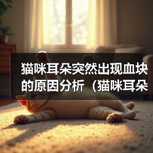 猫咪耳朵突然出现血块的原因分析（猫咪耳朵出现血块可能的病因和治疗方法）（图3）