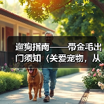 遛狗指南——带金毛出门须知(关爱宠物,从每一次遛狗开始)(图2) 遛狗指南——带金毛出门须知(关爱宠物,从每一次遛狗开始)(图2)