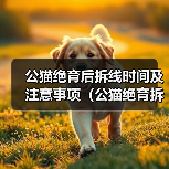 公猫绝育后拆线时间及注意事项(公猫绝育拆线时间及预防感染关键要素)(图4) 公猫绝育后拆线时间及注意事项(公猫绝育拆线时间及预防感染关键要素)(图4)