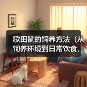 歌田鼠的饲养方法(从饲养环境到日常饮食,教你打造健康可爱的歌田鼠宠物)(图1) 歌田鼠的饲养方法(从饲养环境到日常饮食,教你打造健康可爱的歌田鼠宠物)(图1)