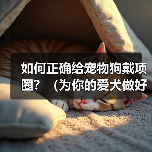 如何正确给宠物狗戴项圈?(为你的爱犬做好这些准备!)(图4) 如何正确给宠物狗戴项圈?(为你的爱犬做好这些准备!)(图4)