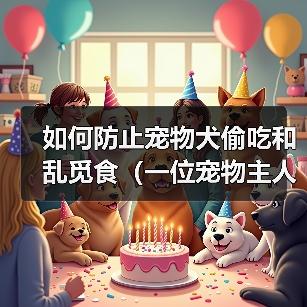 如何防止宠物犬偷吃和乱觅食(一位宠物主人的经验分享,教你科学喂养宠物)(图2) 如何防止宠物犬偷吃和乱觅食(一位宠物主人的经验分享,教你科学喂养宠物)(图2)