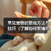 常见宠物的繁殖方法与技巧(了解如何繁殖你的爱宠——一份宠物繁殖指南)(图1) 常见宠物的繁殖方法与技巧(了解如何繁殖你的爱宠——一份宠物繁殖指南)(图1)