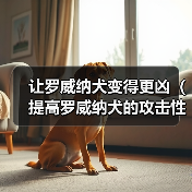 让罗威纳犬变得更凶（提高罗威纳犬的攻击性——培养方法和注意事项）（图1）