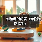 剃胎毛时间表（宠物狗剃胎毛）（图1）