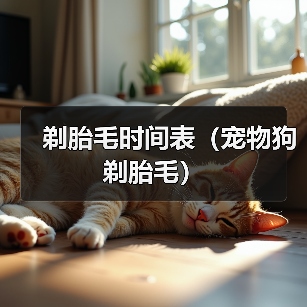 剃胎毛时间表（宠物狗剃胎毛）（图4）