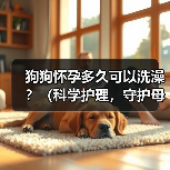 狗狗怀孕多久可以洗澡?(科学护理,守护母犬健康)(图2) 狗狗怀孕多久可以洗澡?(科学护理,守护母犬健康)(图2)