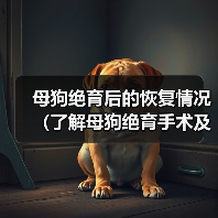 母狗绝育后的恢复情况(了解母狗绝育手术及恢复时间,让你放心养宠物)(图1) 母狗绝育后的恢复情况(了解母狗绝育手术及恢复时间,让你放心养宠物)(图1)